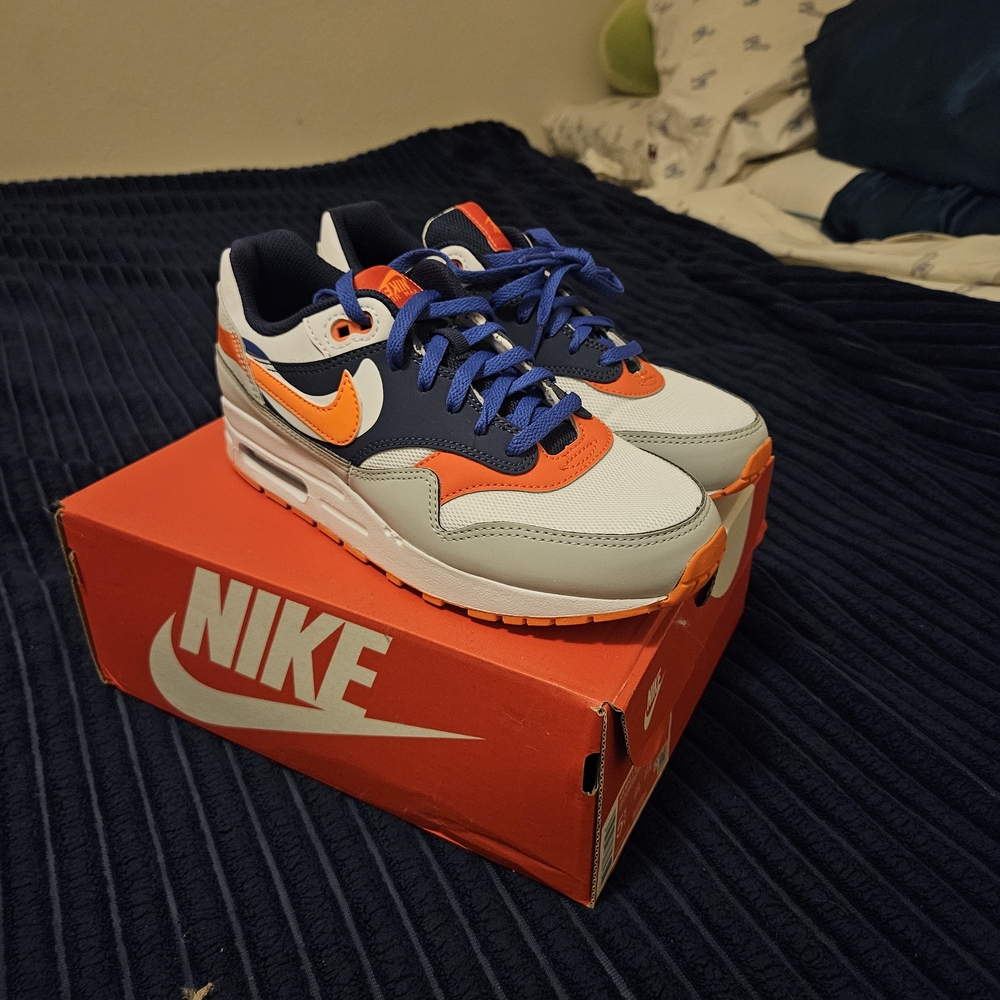 Nike Air Max 1 SE - White, Orange, Blue